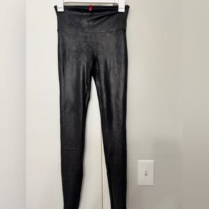 SPANX Shiny Black Leggings